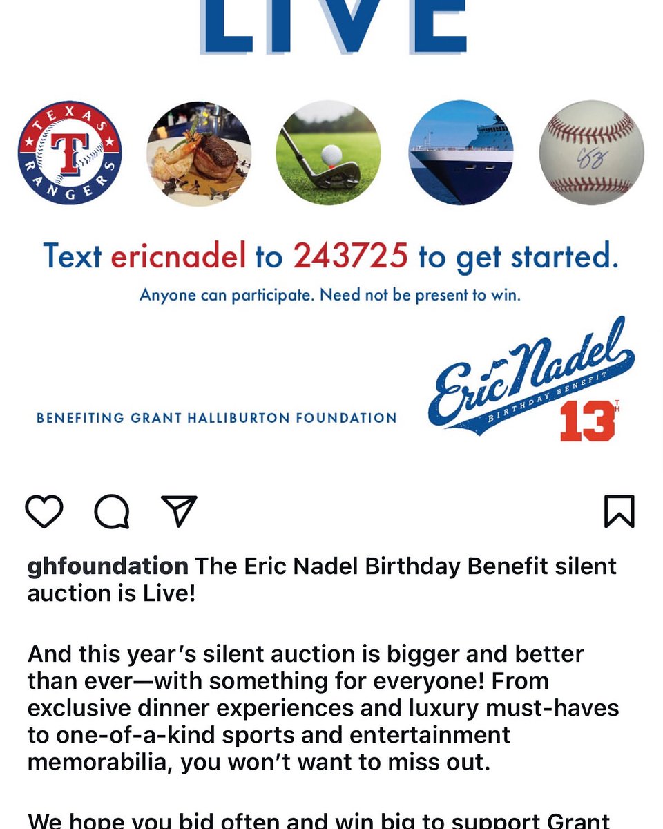 Eric Nadel (@nadeler) on Twitter photo Catch me at 5:20 on ā¦<a href="/1053thefan/">105.3 The FAN</a>ā© talking ā¦<a href="/Rangers/">Texas Rangers</a>ā© and my Birthday Benefit May 29 at longhorn ballroom. Our online auction is LIVE Catch me at 5:20 on ā¦<a href="/1053thefan/">105.3 The FAN</a>ā© talking ā¦<a href="/Rangers/">Texas Rangers</a>ā© and my Birthday Benefit May 29 at longhorn ballroom. Our online auction is LIVE