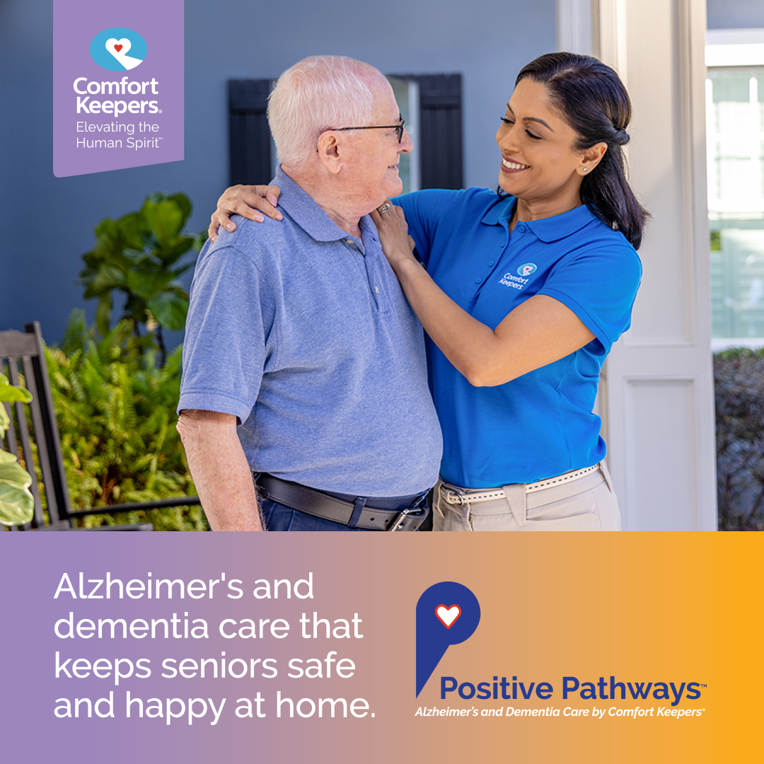 ckmwlakeshore's tweet image. Caring for a loved one with Alzheimer’s or dementia can be challenging, but you’re not alone. Our Positive Pathways™ program provides companionship and care, focusing on meaningful connections and daily routines to ensure dignity and warmth.  
#ComfortKeepers #PositivePathways