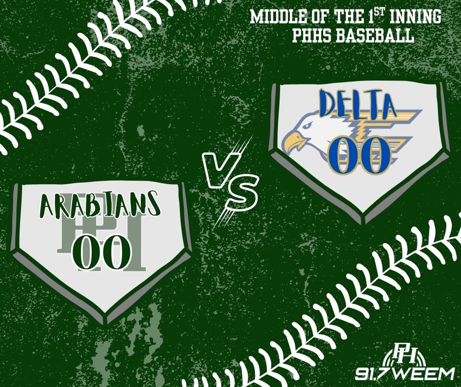 Middle of the 1st inning! <a href="/PHHSAthletics/">Arabians Athletics</a>