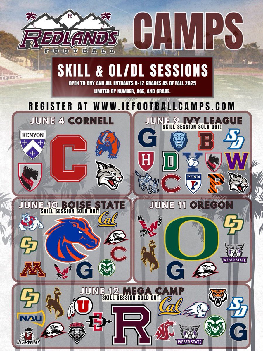 AJ Salazar (@_aj_salazar_) on Twitter photo I will be attending <a href="/UofR_Football/">Redlands Bulldog Football</a> OL/DL session Cornell on June 4! Cant Wait to compete against some great competition! 🏈💪
<a href="/Sean_Reeder/">Sean Reeder</a> <a href="/DanSwanstrom/">Dan Swanstrom</a> <a href="/CoachBerardelli/">Dylan Berardelli</a> <a href="/Coach_Taura/">Kit Taura</a> <a href="/CoachJPRoberts/">Coach John Roberts</a> <a href="/tthongmee/">Thomas Thongmee</a> I will be attending <a href="/UofR_Football/">Redlands Bulldog Football</a> OL/DL session Cornell on June 4! Cant Wait to compete against some great competition! 🏈💪
<a href="/Sean_Reeder/">Sean Reeder</a> <a href="/DanSwanstrom/">Dan Swanstrom</a> <a href="/CoachBerardelli/">Dylan Berardelli</a> <a href="/Coach_Taura/">Kit Taura</a> <a href="/CoachJPRoberts/">Coach John Roberts</a> <a href="/tthongmee/">Thomas Thongmee</a>