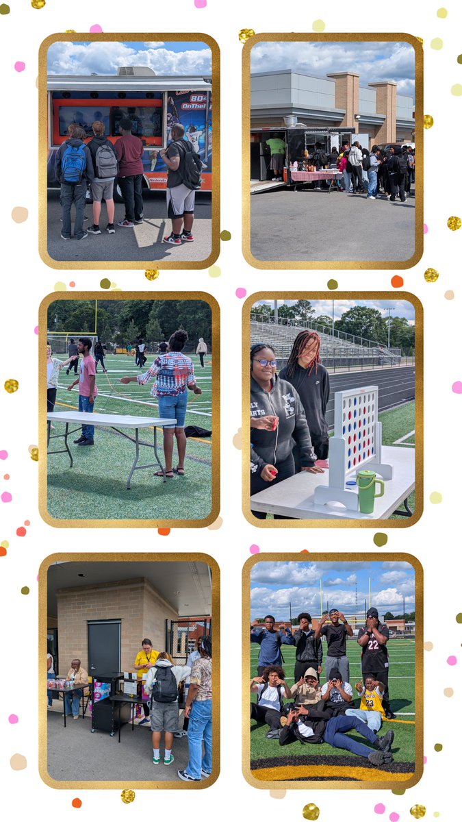 @wearehshs celebrated our students for going FARR, honor roll, perfect attendance, and advanced scores on SOL tests with a @hshs_vtss block party!