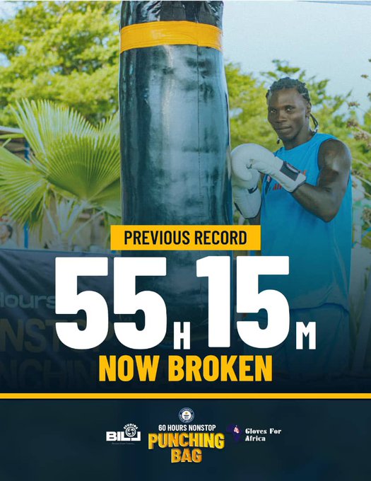 MukyaalaJ's tweet photo. Boxing? Nah, this is history in motion.
Ugly Wolf is over 55 hours in and chasing 60!
Mouka Foam – Fueling every fighter’s dream.

#BeastModeMarathon
#MoukaSupportsDreams https://t.co/iYh17YFhvV