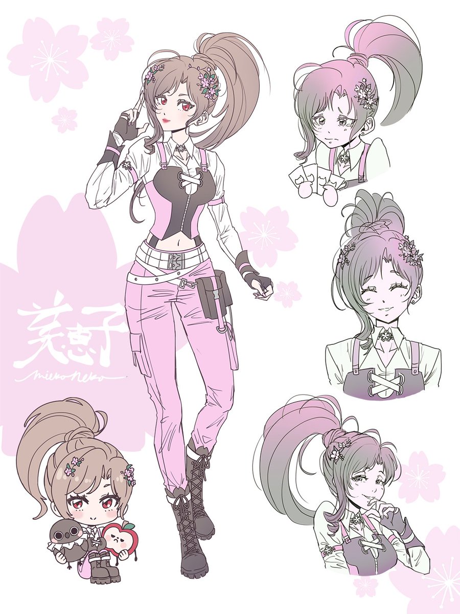 🌸 Sakura Hunter outfit - Mieko 🌸
( ｡•ㅅ•｡)~✧

#loveanddeepspacemc #イラスト