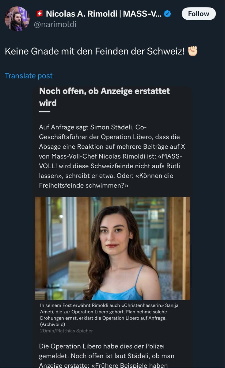 Freu mi scho wenn du mir mol übere weg laufsch … denn rasier der dini hässlich frisur ab du brune Drecks%*^#}%