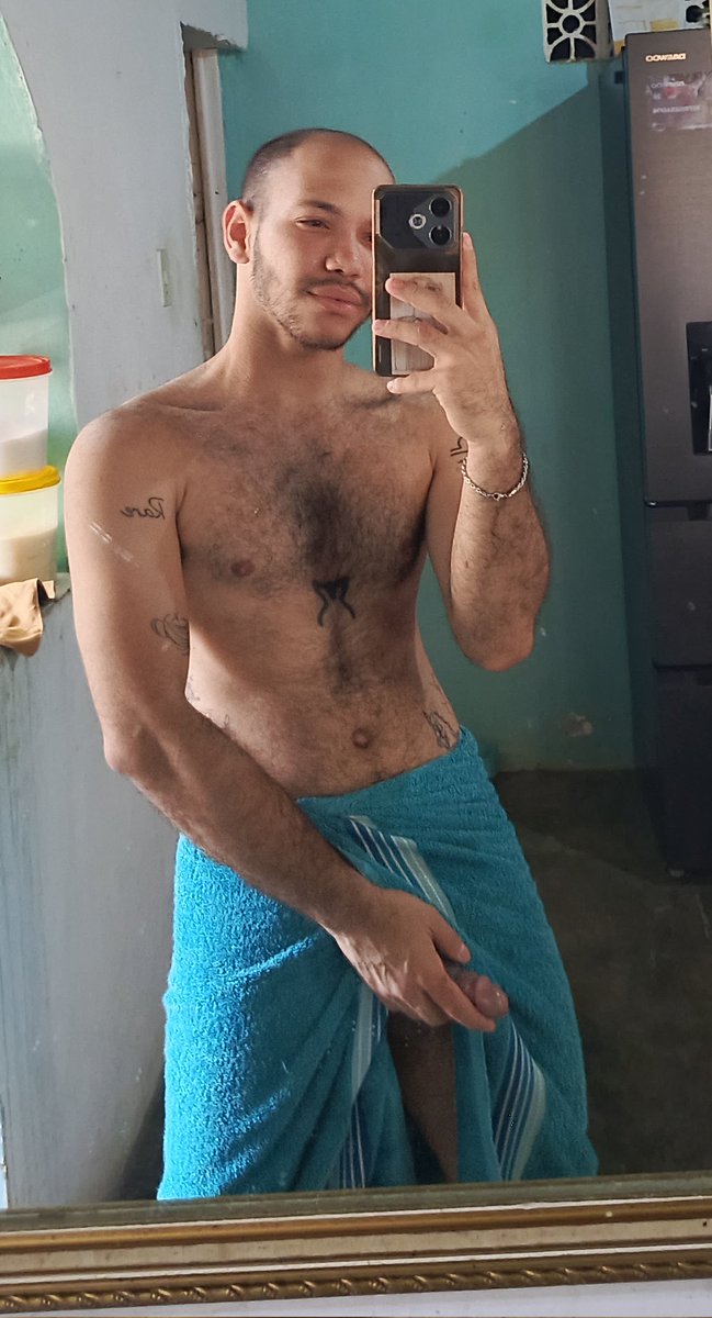 Después de un bañito, una foto pal X