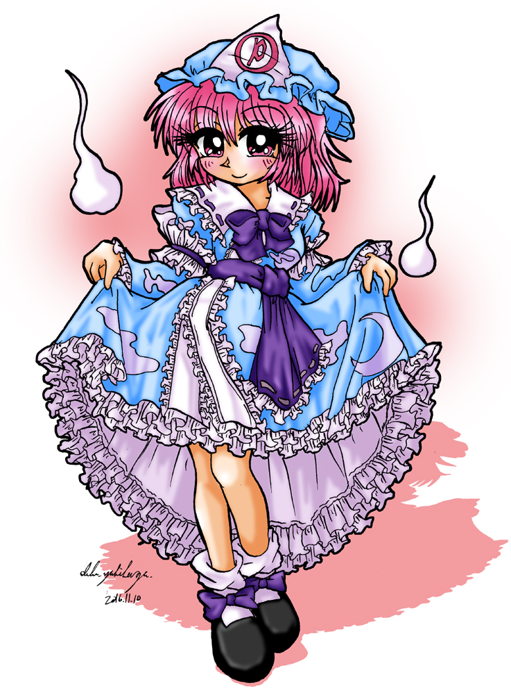 西行寺幽々子 「#理由もなく再掲していいタグ これワンドロでやってたんだぞ当時。頭おかしかったな」|局長@ next 紅楼夢 け-13aのイラスト