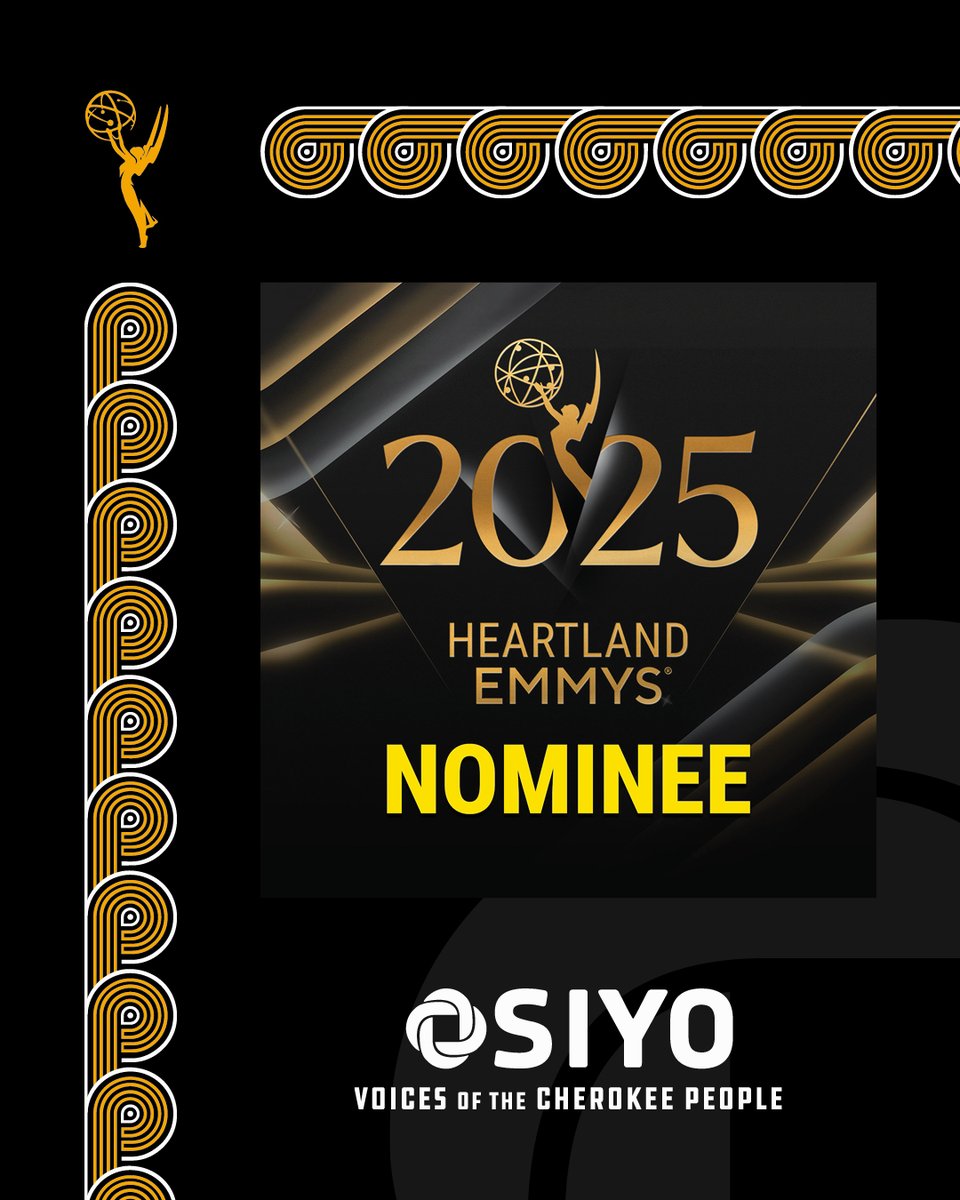 We are thrilled to announce that 10 stories from #OsiyoTV, as well as "Let’s Talk Cherokee: The Frybread Monsters” have been nominated for Heartland Emmy Awards! 🎉

📺 Stream all OsiyoTV stories for free at osiyo.tv  or on our YouTube channel.
