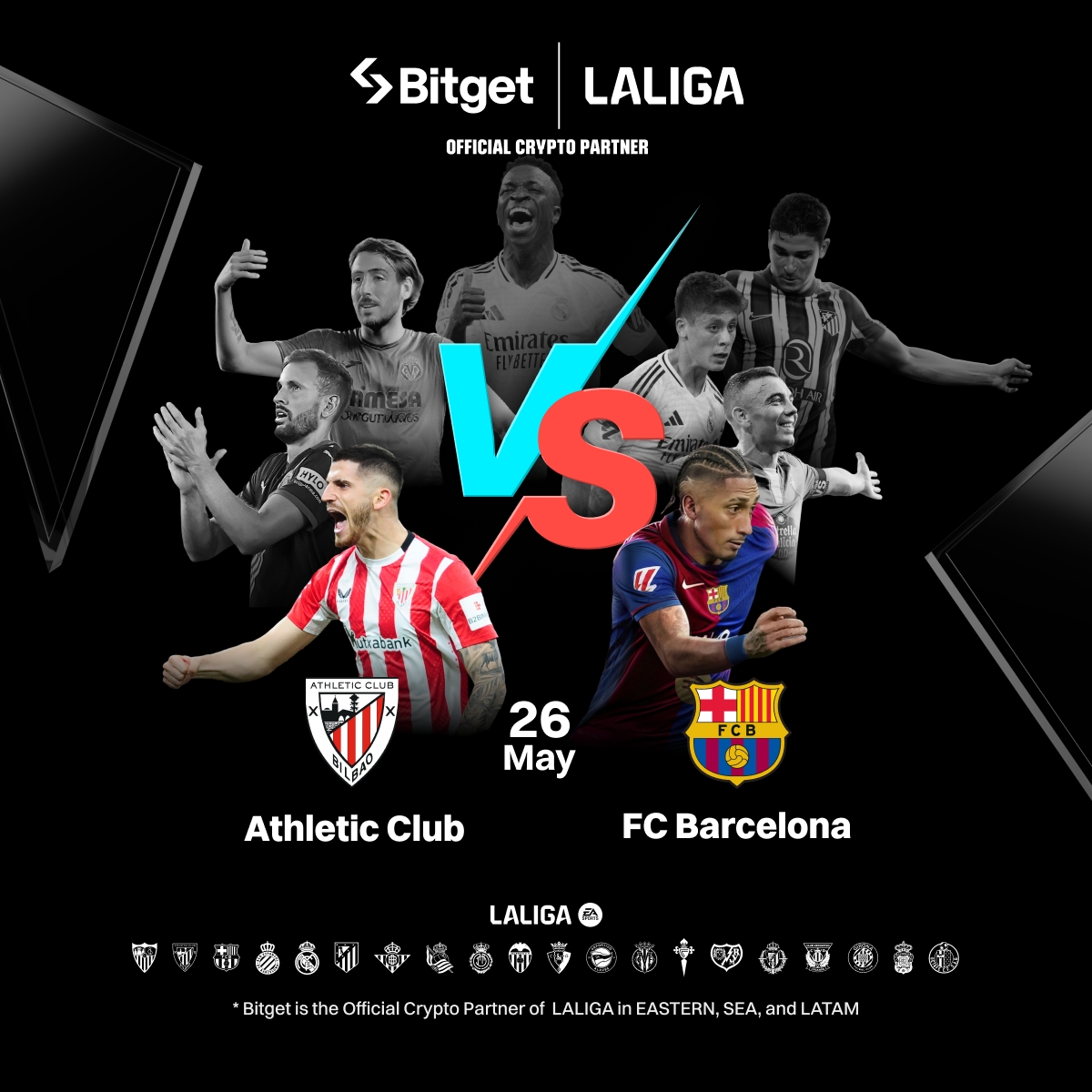 Bitget (@bitgetglobal) on Twitter photo Clash of the Titans incoming! ⚔️
This Sunday, <a href="/AthleticClub/">Athletic Club</a> defends The Cathedral 🏟️ against <a href="/FCBarcelona/">FC Barcelona</a>’s 🔵🔴 firepower.
Can Barça break Athletic’s fortress at San Mamés?
💰 Drop your score prediction for a chance to share $5️⃣0️⃣0️⃣ in BGB with #BitgetxLALIGA! 👇 Clash of the Titans incoming! ⚔️
This Sunday, <a href="/AthleticClub/">Athletic Club</a> defends The Cathedral 🏟️ against <a href="/FCBarcelona/">FC Barcelona</a>’s 🔵🔴 firepower.
Can Barça break Athletic’s fortress at San Mamés?
💰 Drop your score prediction for a chance to share $5️⃣0️⃣0️⃣ in BGB with #BitgetxLALIGA! 👇