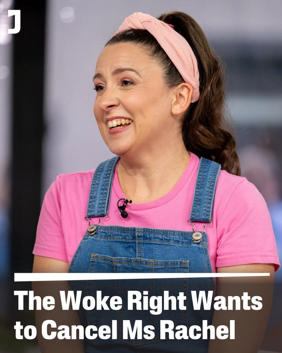 jacobin's tweet image. Content creator Ms Rachel opposes violence against children, and she’s speaking out because Gaza has the highest rate of child casualties on earth.

The Right has responded with a cancel culture freakout that puts the worst excesses of the Left to shame: jacobin.com/2025/05/ms-rac…