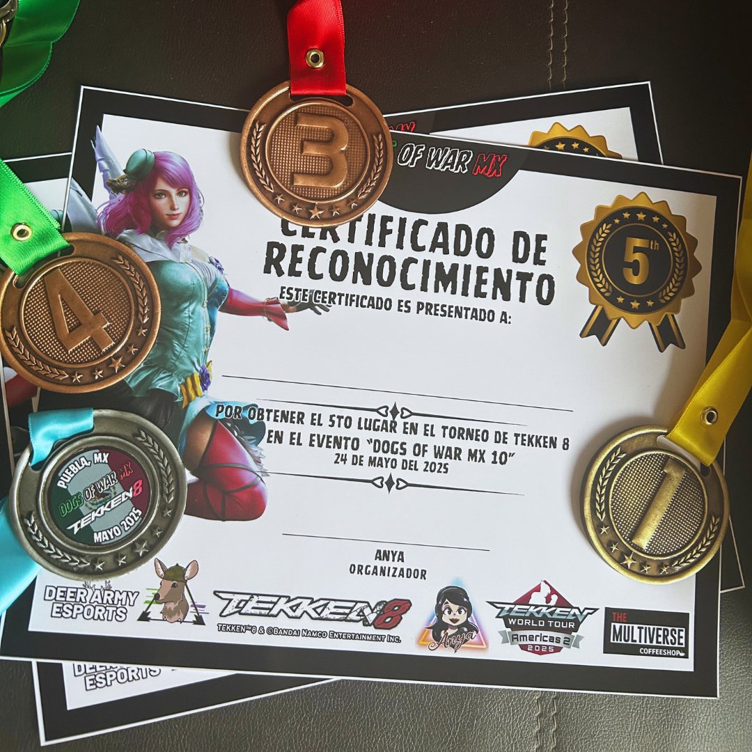 Anya (@anya_tekken) on Twitter photo Everything’s ready for our first #TWT2025 Dojo in the Americas 2 Region TOMORROW! 🥇
Shoutout to @ggendure for sponsoring this event 💜
If you wanna support, <a href="/matcherino/">Matcherino</a> codes + reg link in comments - Inscripciones abiertas! 🔗👇 #TEKKEN8 Everything’s ready for our first #TWT2025 Dojo in the Americas 2 Region TOMORROW! 🥇
Shoutout to @ggendure for sponsoring this event 💜
If you wanna support, <a href="/matcherino/">Matcherino</a> codes + reg link in comments - Inscripciones abiertas! 🔗👇 #TEKKEN8