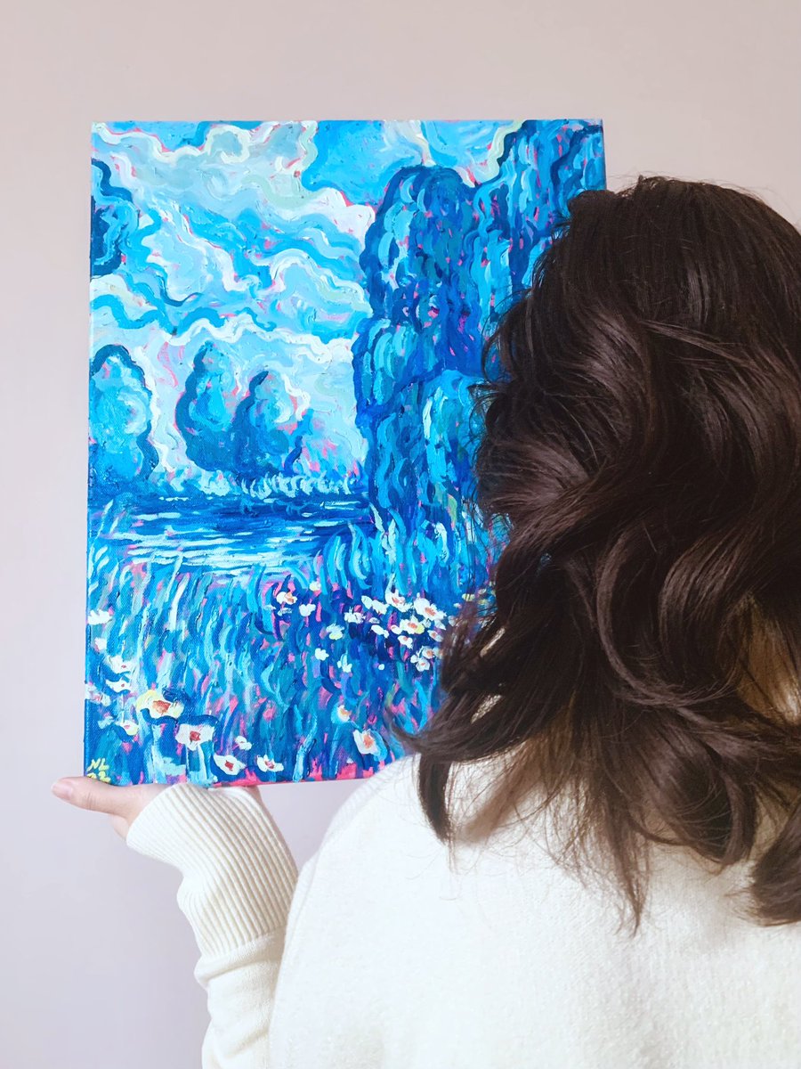 Posting this to remind myself to actually try painting again. I never made THAT much artwork, but I poured my heart and soul into everything I’ve made. 💙 #painting #originalart