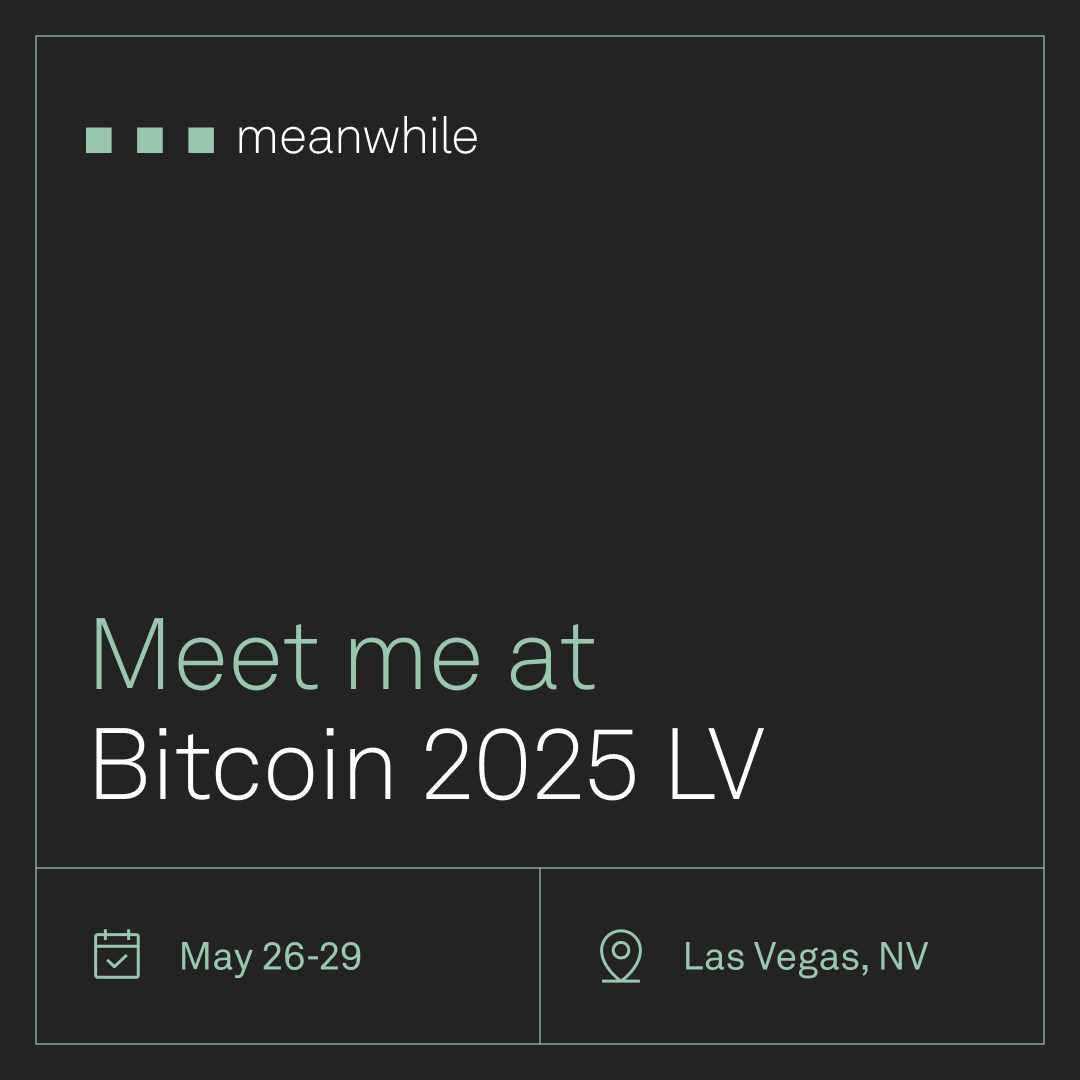 Jason Lebo (@lebobtc) on Twitter photo Heading to Bitcoin 2025 in Vegas next week with the <a href="/meanwhilelife/">meanwhile | Bitcoin Life Insurance</a> team.
We’re building Bitcoin-denominated life insurance to help holders grow & protect their wealth — tax-efficient, long-term, and inheritance-ready.
DM if you’re around and want to connect.
#Bitcoin2025 #BTC Heading to Bitcoin 2025 in Vegas next week with the <a href="/meanwhilelife/">meanwhile | Bitcoin Life Insurance</a> team.
We’re building Bitcoin-denominated life insurance to help holders grow & protect their wealth — tax-efficient, long-term, and inheritance-ready.
DM if you’re around and want to connect.
#Bitcoin2025 #BTC