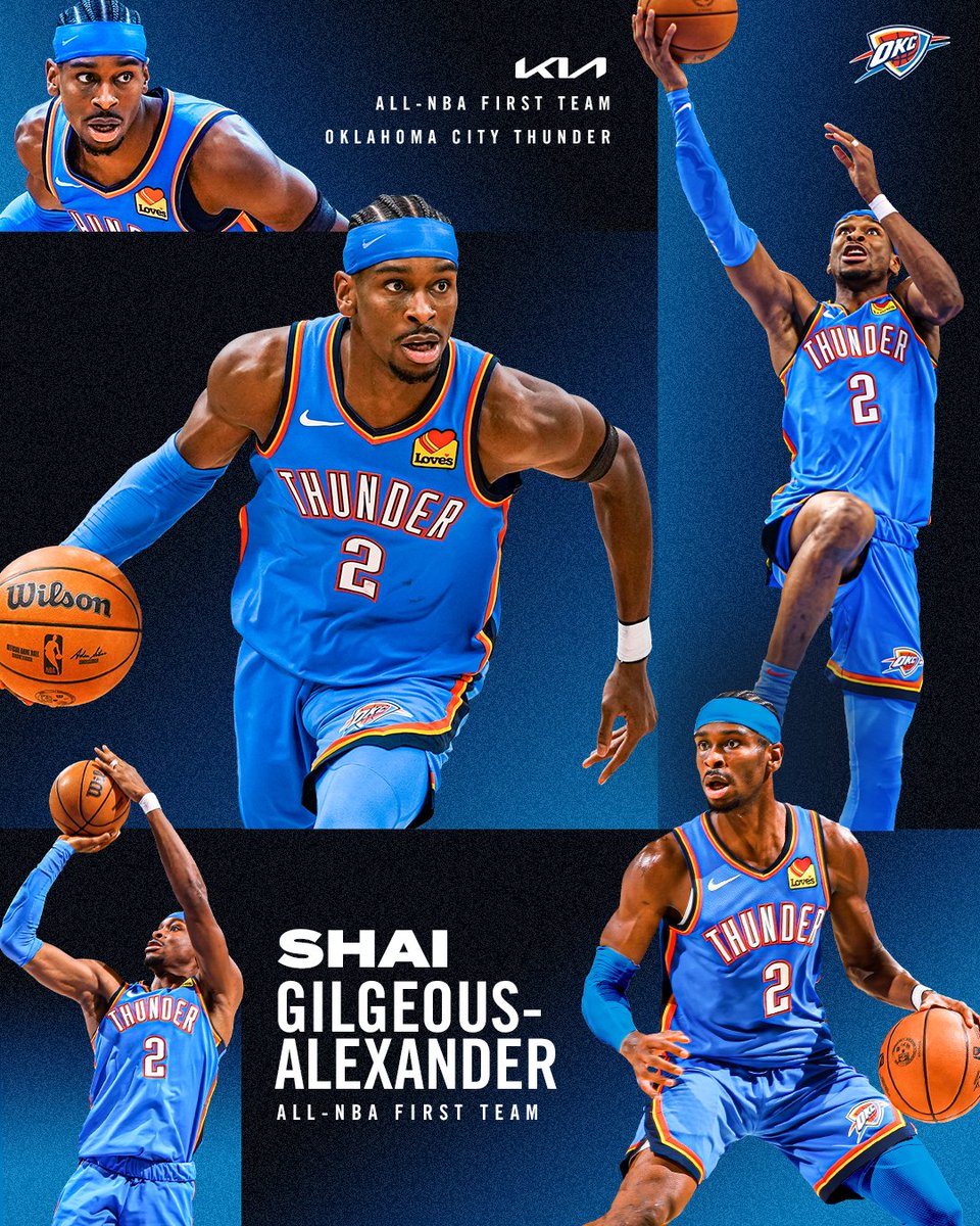 SGA named to <a href="/Kia/">Kia America</a> All-NBA First Team ⚡️