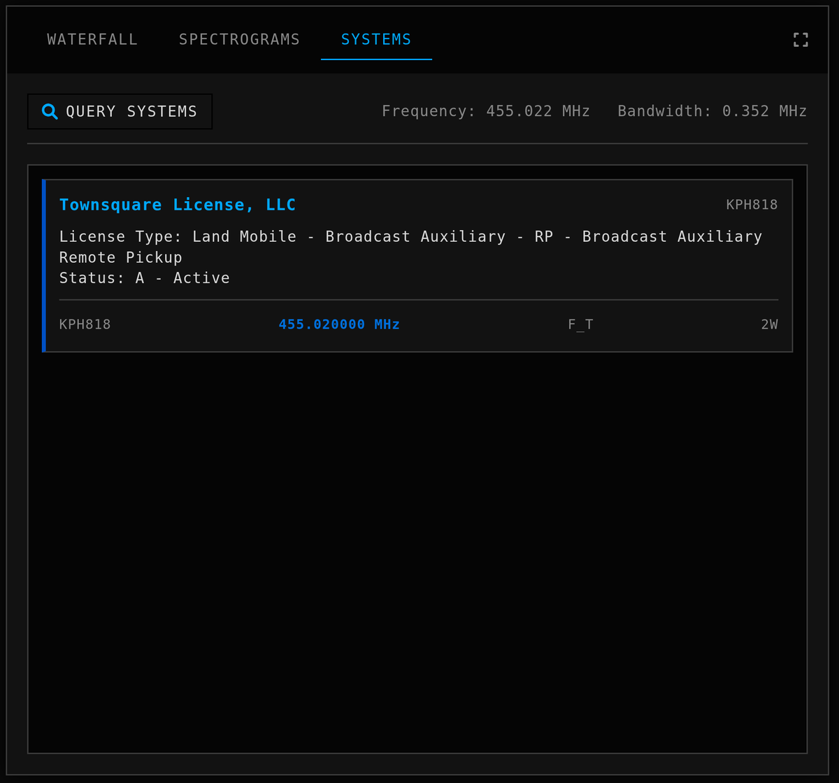 logarithms_corp's tweet photo. Click on a signal -> Get system info -> Locate
In under 60 seconds

All with 3x RTL-SDR's and AEDA https://t.co/VOoPEFi3n7
