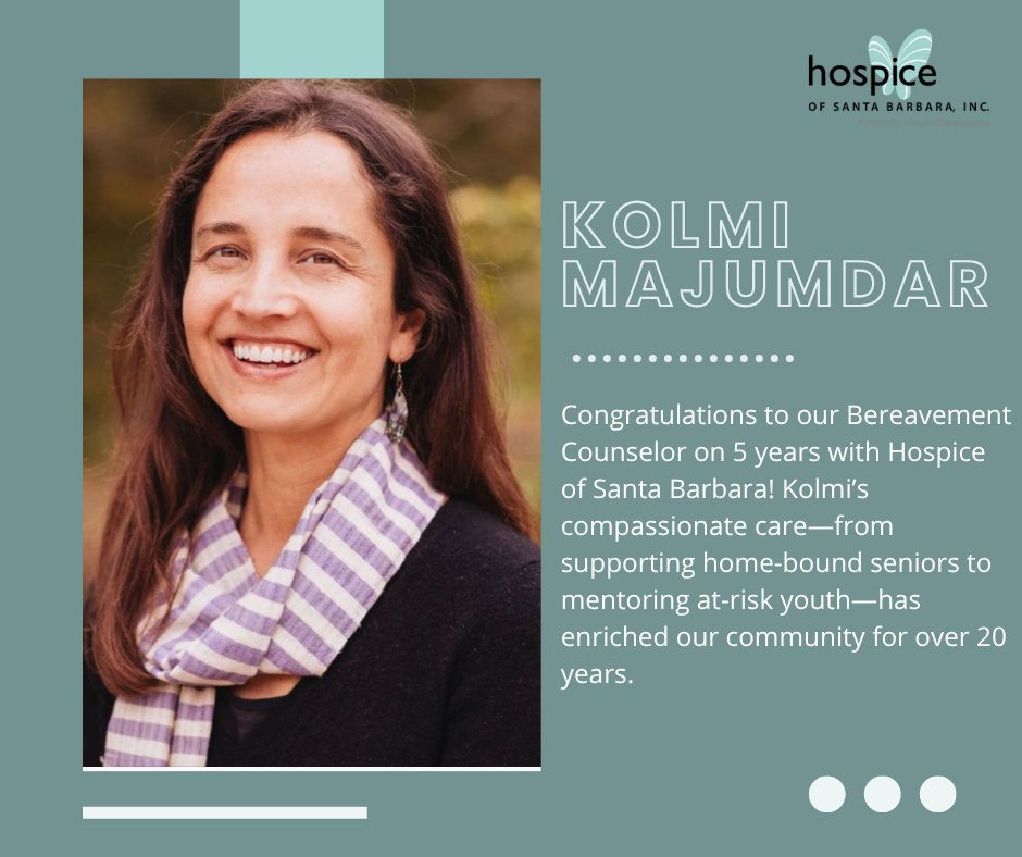 Kolmi’s compassionate care—from supporting home‑bound seniors to mentoring at‑risk youth—has enriched our community for over 20 years. Thank you, Kolmi, for everything you bring to HSB! 

#Staff #Hospice #CompassionateCare