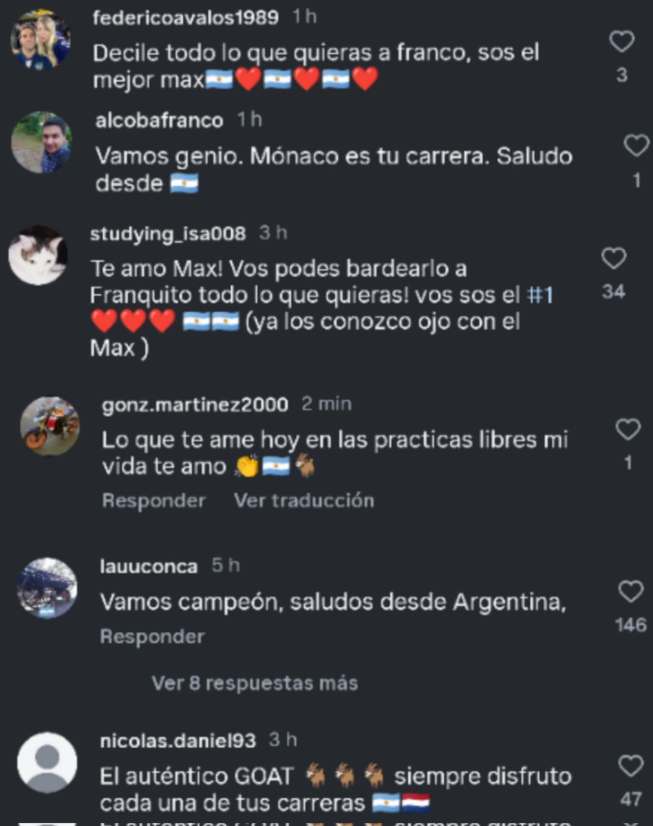 Entre a los comentarios de Max para ver si lo estaban puteando y es todo lo contrario.

Es la representación de "Todo lo que diga Max es lo correcto" y me parece perfecto.

JAJAJAJAJJAJSJSJSJ 🐐🐐🐐🐐