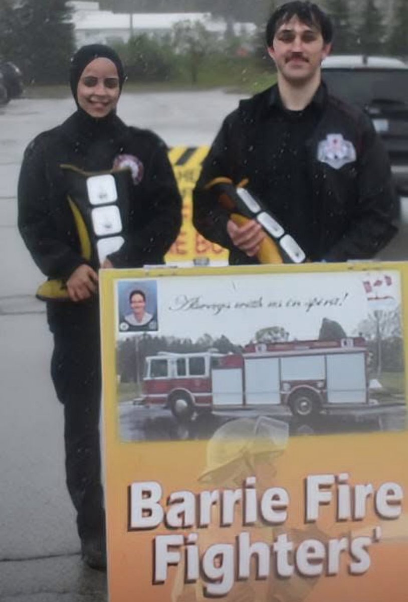Our students are supporting <a href="/BarriePFFA/">Barrie Firefighters</a> with their boot drive this weekend! Make sure you stop and say hi 🔥❤️