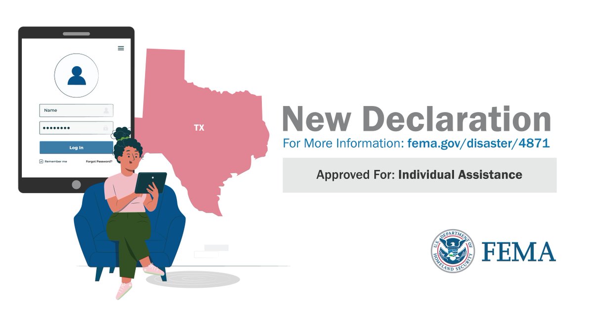 Texas: @potus approved a major declaration to support recovery efforts after the March 26-28 severe storms and flooding. Residents in 4 declared counties can now apply for assistance at disasterassistance.gov.
More info: fema.gov/press-release/…