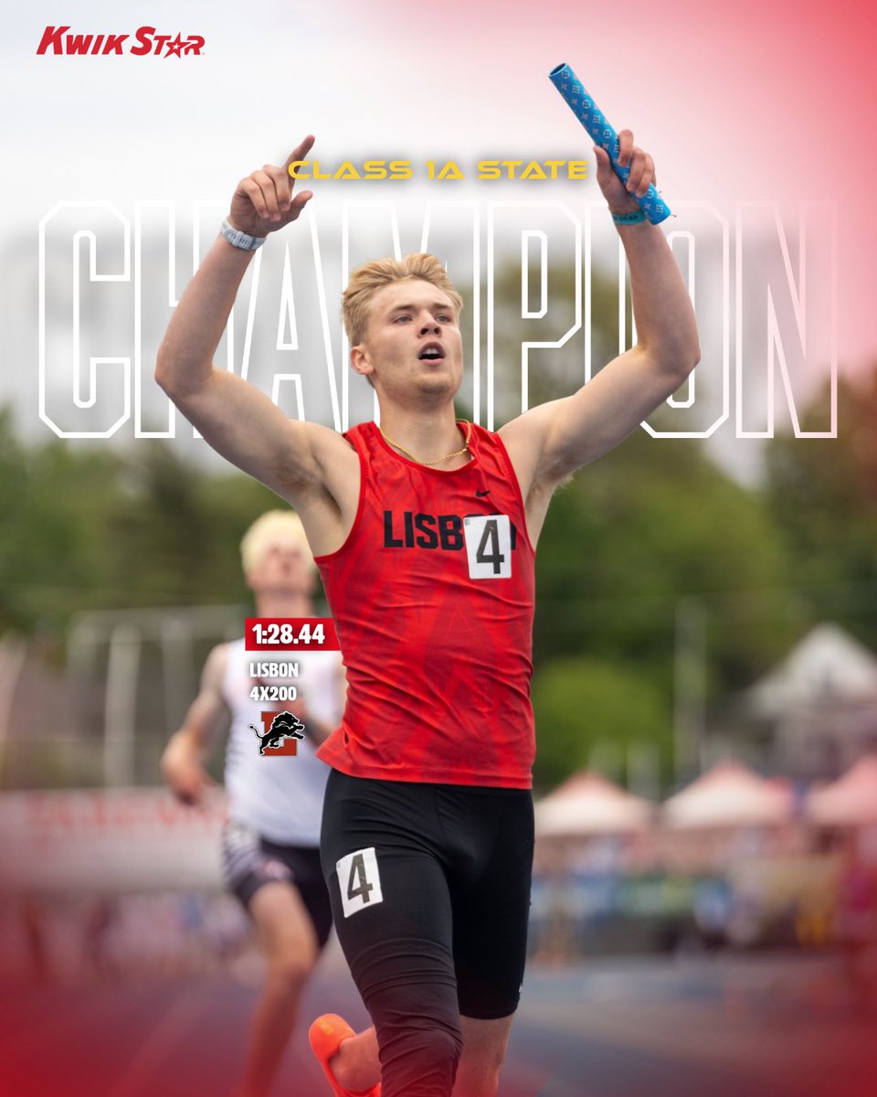 🚨𝗖𝗟𝗔𝗦𝗦 𝟭𝗔 𝗕𝗢𝗬𝗦 𝟰𝘅𝟮𝟬𝟬 𝗖𝗛𝗔𝗠𝗣🚨

Lisbon takes the boys 1A 4x200 🔥

#iahstrk Tyler Meyers