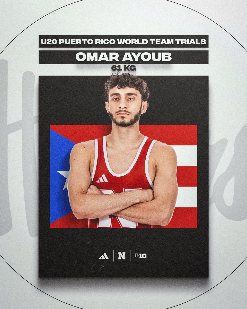 HuskerWrestling's tweet image. Omar Ayoub is set to compete at the Puerto Rico U20 World Team Trials in San Juan tomorrow.