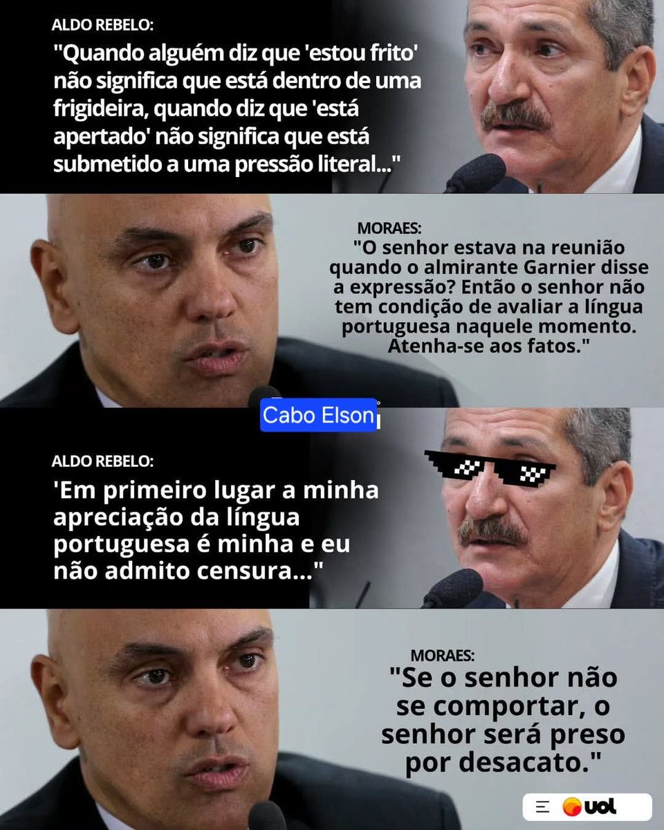 fontene17's tweet image. ❌ ELE ESTÁ DESCONTROLADO!
Durante depoimento de "Aldo Rebelo", Moraes se descontrola e ameaça prendê-lo por desacato.