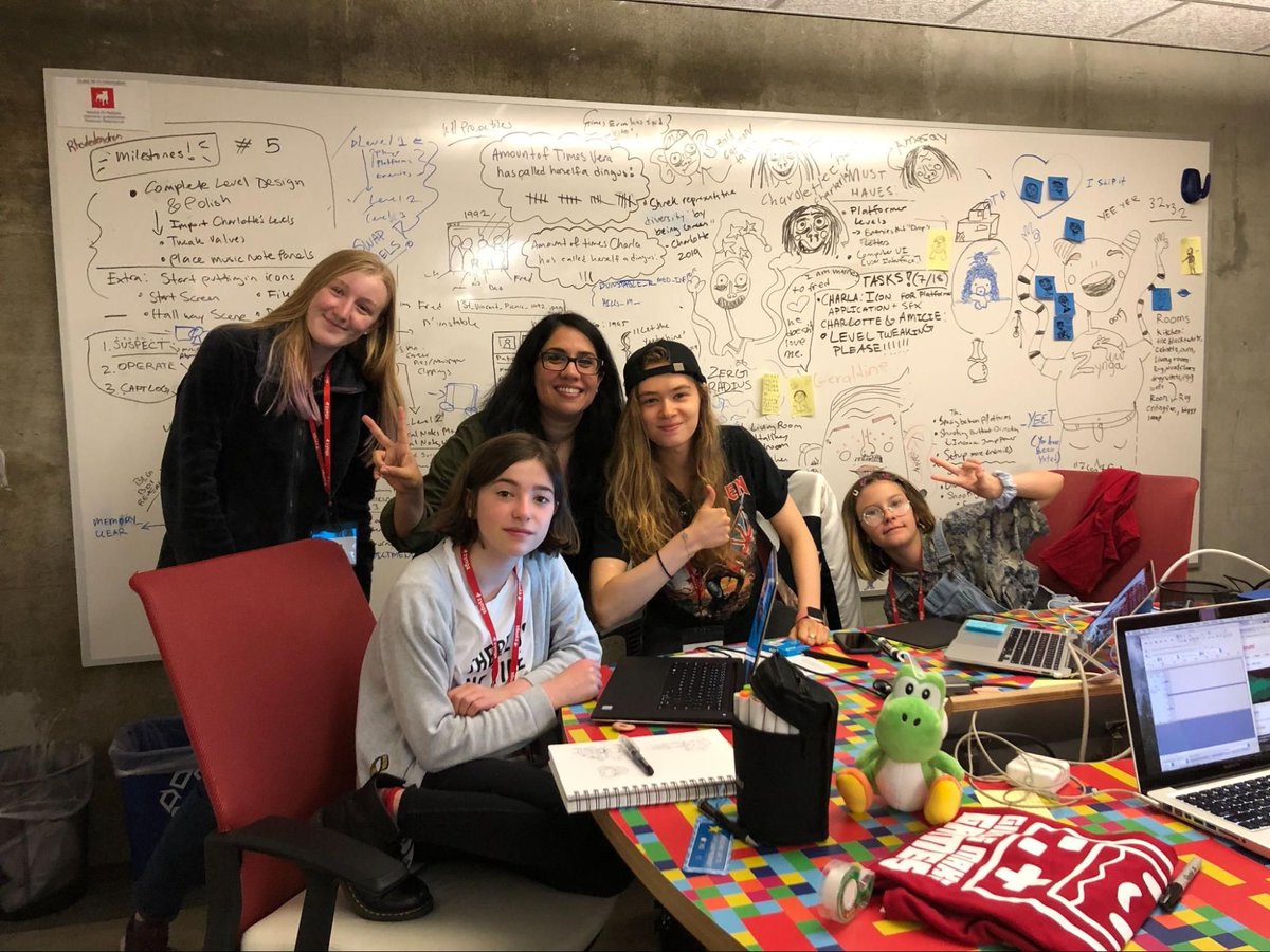 📣 Big news! Our Bay Area #GirlsMakeGames Summer Camp will be hosted by @Zynga in San Mateo! 🎉 Huge thanks to Zynga! Throwback to our Zynga camp in 2019!

Join us!
🗓 July 7–25, M–F
👧 Ages 8–18 (girls &amp; nb kids)
🕹 No coding experience needed

🔗 girlsmakegames.com/summercamps