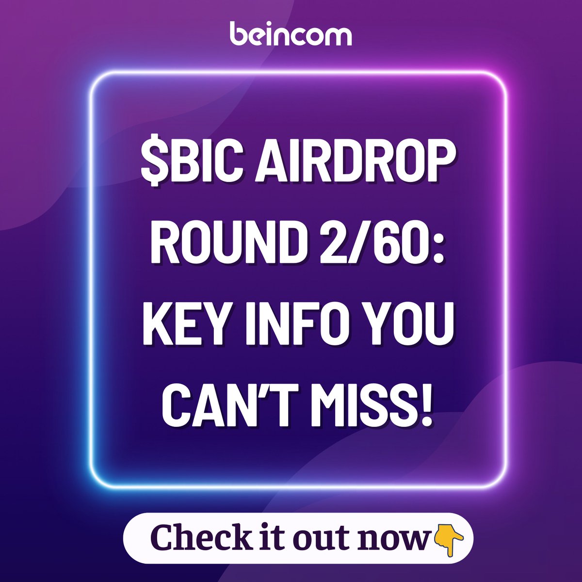 BeincomOfficial's tweet photo. 🎉$BIC Airdrop Round 2/60: Key Info You Can’t Miss!
Whether you're a newcomer just joining Beincom’s 2nd Airdrop, or a long-time Medal grinder diligently accumulating rewards — this is an update you simply can’t afford to miss!

🔐 To be eligible for the Airdrop 2/60 rewards, make sure you’ve completed all 3 of the following steps:

✅ Activate BIC Wallet – See guide here.
https://t.co/UCq2GT4UA1
✅ Verify (KYC) – See guide here.
https://t.co/hBMfMHKvty
✅ Complete 7-Day Login Challenge (New requirement – Applicable from 3:00 AM, May 12 to 3:00 AM June 12, 2025).

📸 Snapshot Day – Medal Record for $BIC Airdrop Round 2/60
Beincom will take a snapshot at 3:00 AM (UTC+7) on the 12th and distribute the $BIC Airdrop on the 15th of each month.

During this period, the system will automatically record your Medal balance and account status to determine your eligibility for Airdrop Round 2/60.
⚠️ Don’t miss out just because of one small step! Take action today to secure your spot in the $BIC Airdrop Round 2/60 (May 16, 2025)!
#Beincom #BICToken #AirdropBIC