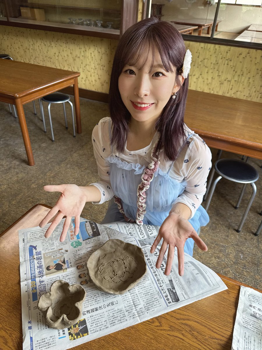 長谷川陶苑にて、手びねり陶芸体験！
#わさ民バスツアー2025