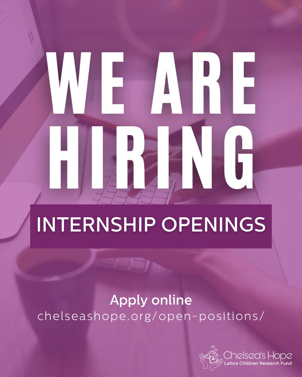 Now #Hiring for summer internships!

Apply by May 31st to be considered for the following opportunities:
📄 Science Communications
🔬 Research Support
💸 Fundraising Support

➡️ Find position descriptions and apply here: docs.google.com/forms/d/e/1FAI…
