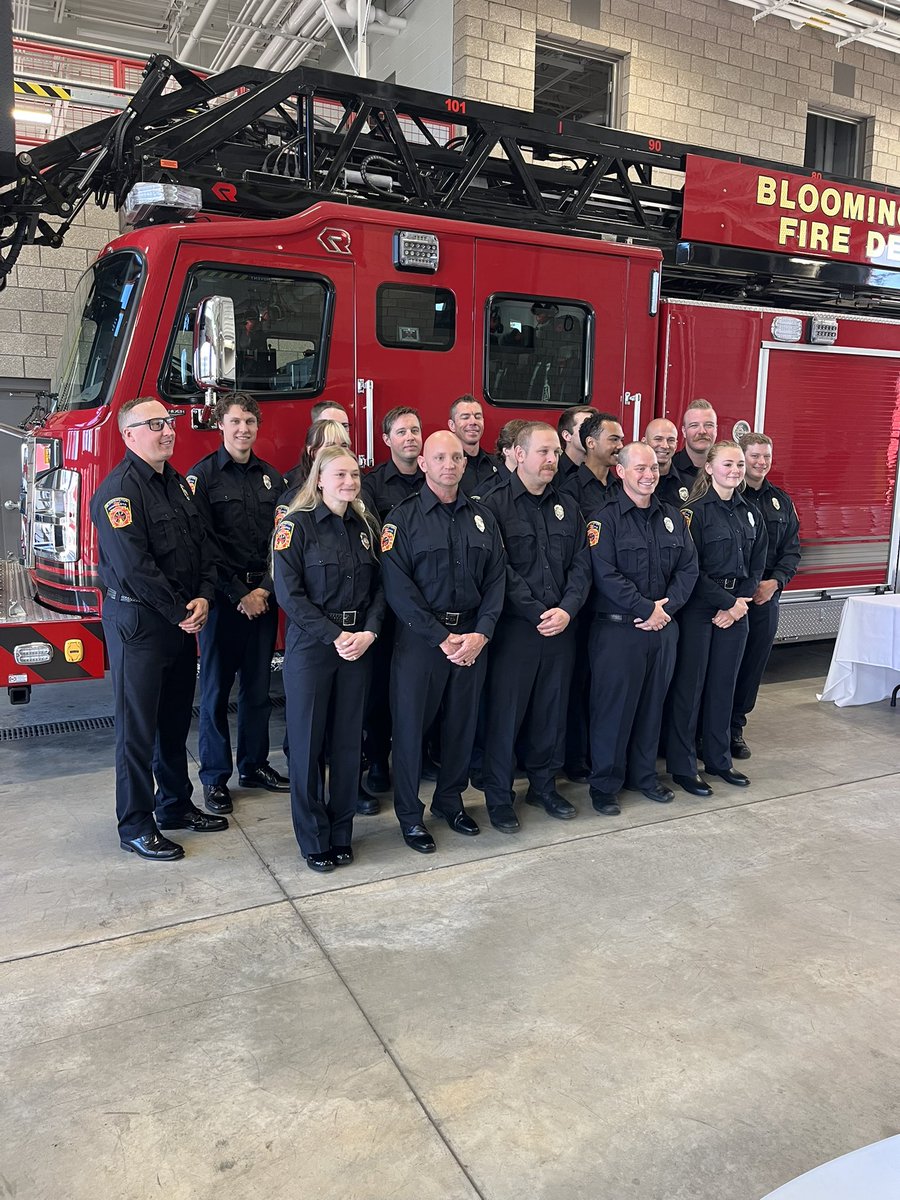 That’s a wrap! The recruits completed their 8 week training academy and will start working shifts next week.  Congratulations to our new firefighters who had their badge pinning and swearing in ceremony today.