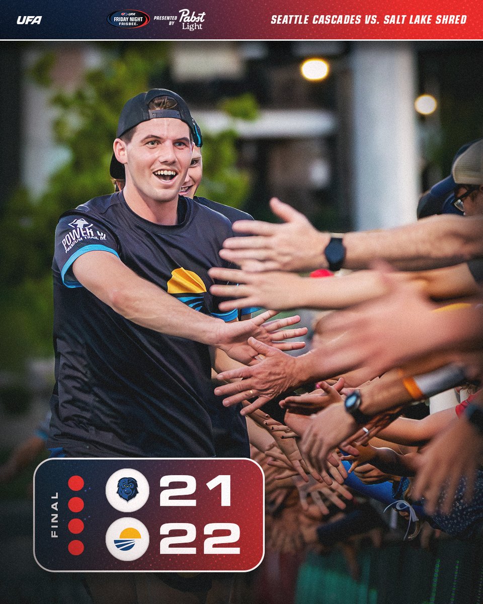 Salt Lake completes the SIX GOAL comeback win at home to finish another fantastic "Friday Night Frisbee" thriller ⭐️