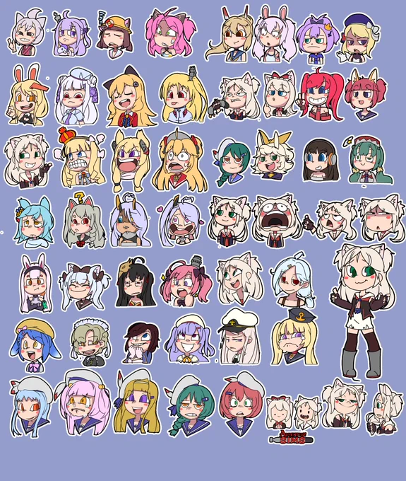 これはアズレンでLINEスタンプ作ったときのやつ とその他 #アズールレーン#Azurlane#アズレン 
