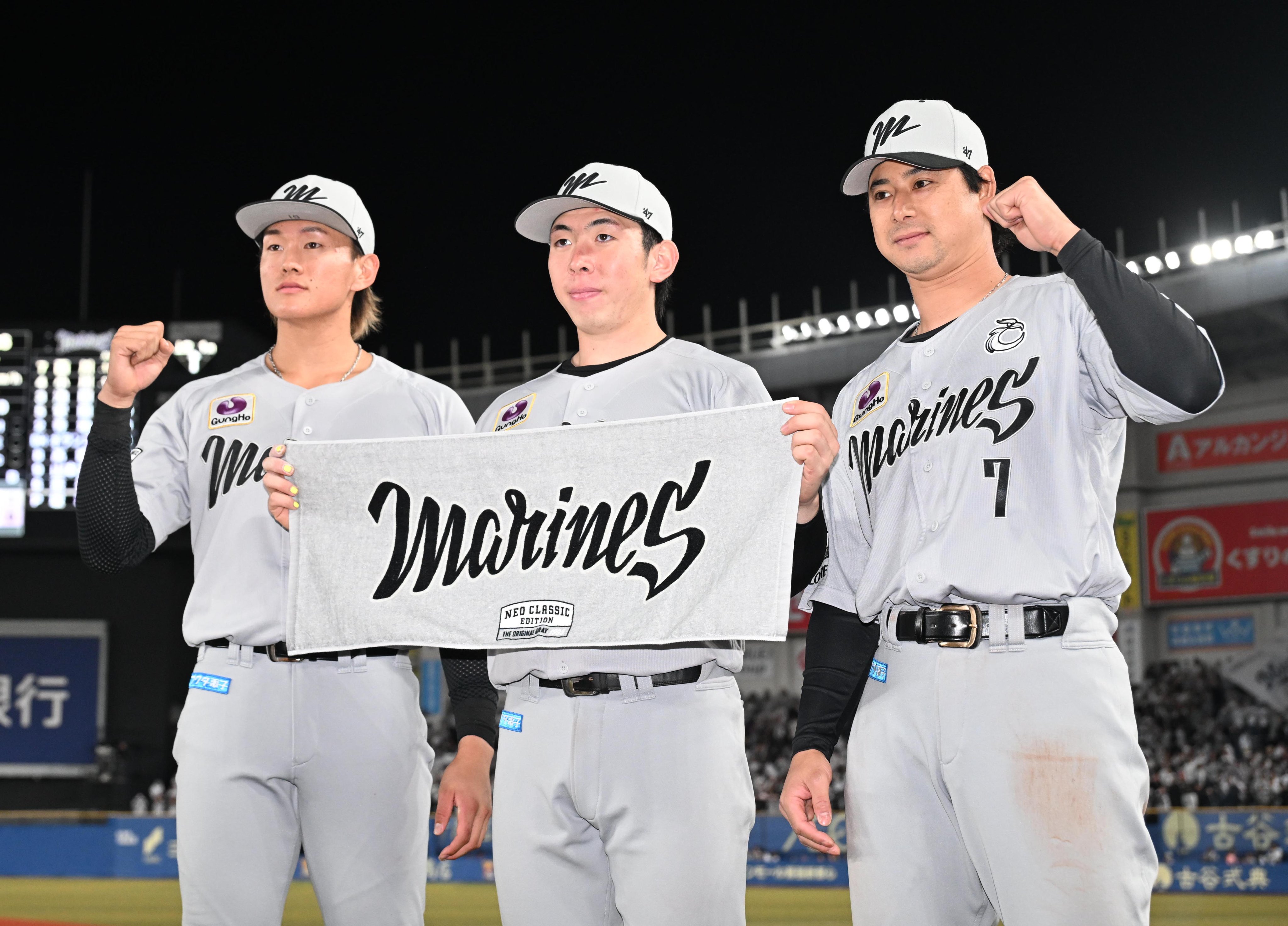 Y*O様 ロッテマリーンズ　西川 史礁　山本大斗　藤岡裕大　ポランコ 本日7/15は、#岡大海 選手の誕生日です。おめでとうございます