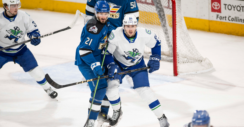 ColoradoEagles's tweet photo. Game recap: Colorado Forces Decisive Game Five with 3-1 Win over Canucks
#EaglesCountry #TimeToFly25