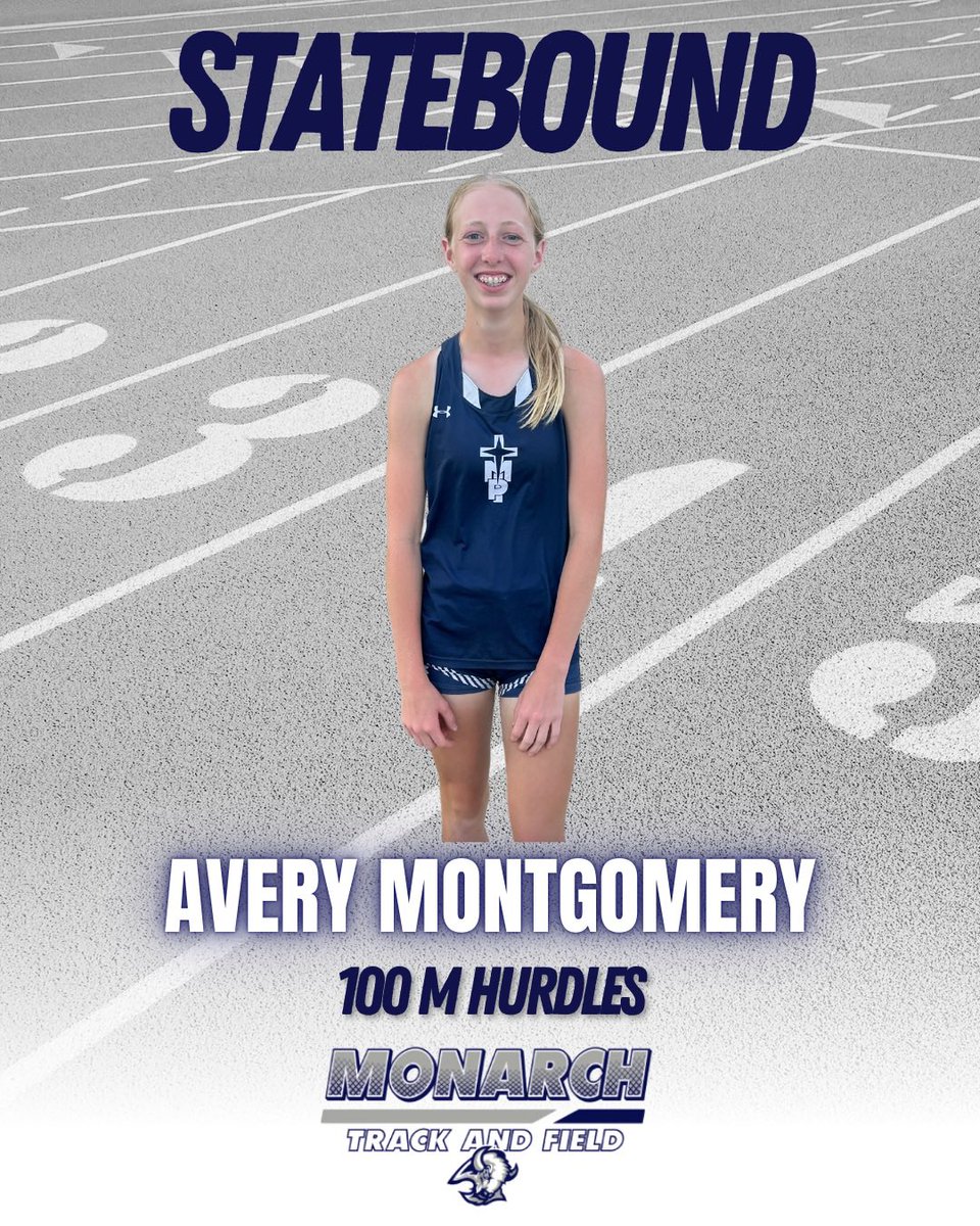 TMPTrackField's tweet image. With KSHSAA new track and field qualifying system we have some more state track and field qualifiers to recognize! Congratulations to Macara Rohr 4th place in girls TJ, Tessa Wentling 5th place in girls HJ, Avery Montgomery 5th place in 100 hurdles, and girls 4x100 4th place.