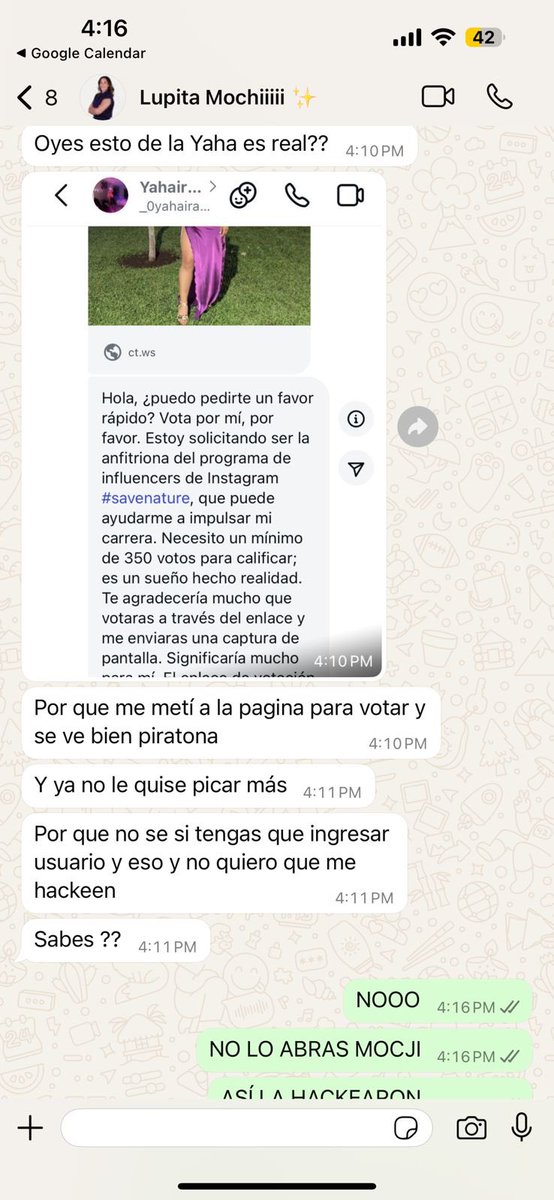 iYAHAIRA's tweet photo. Hace algunos días hackearon mi @instagram estoy triste porque han hackeado a más contactos, Instagram ha protegido al hacker en vez de al usuario real; haciendo extremadamente sencillo que cambie mi correo a un correo distinto y número de teléfono.  @meta @MetaNewsroom https://t.co/7vU0OKKOMZ