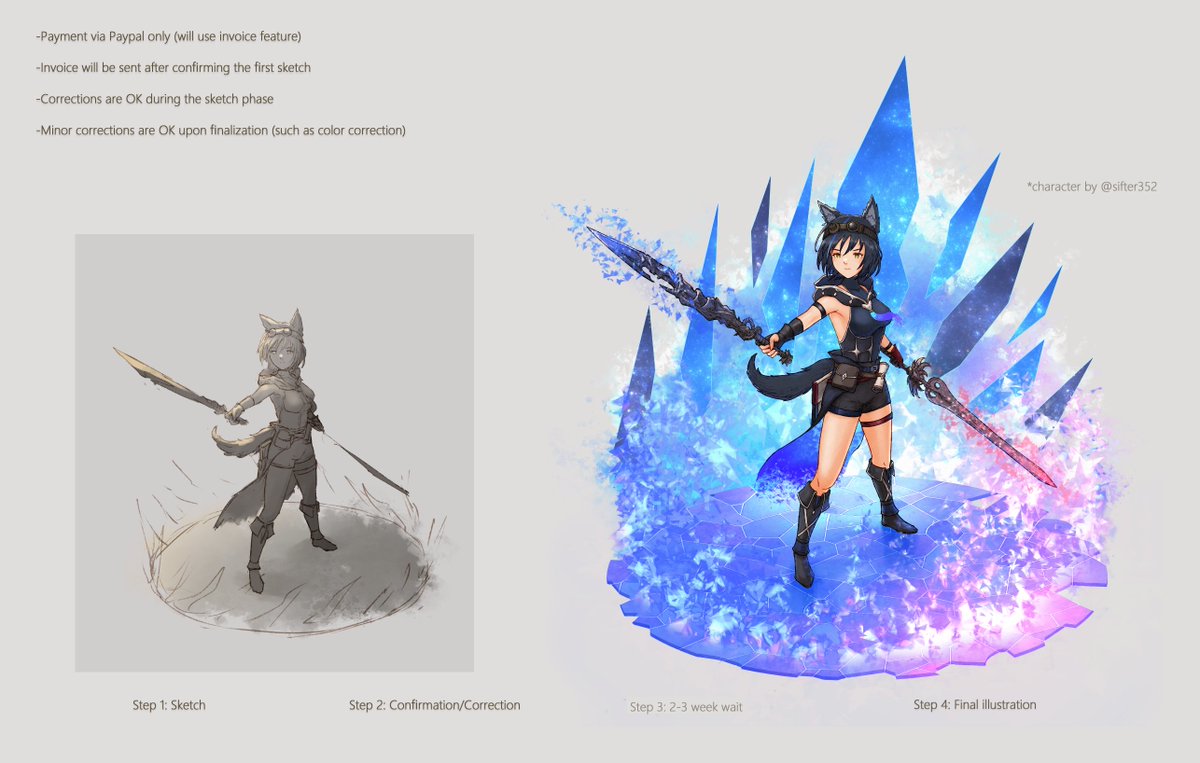 -Commissions Open-

Just about finished with some works so I'm opening commissions again slated for June 👌 Style 1 illustrations will be limited though, around 2-3 slots  ✏️

Feel free to DM me directly or via email found in my bio 📨

like/rp appreciated! Thank you🙏