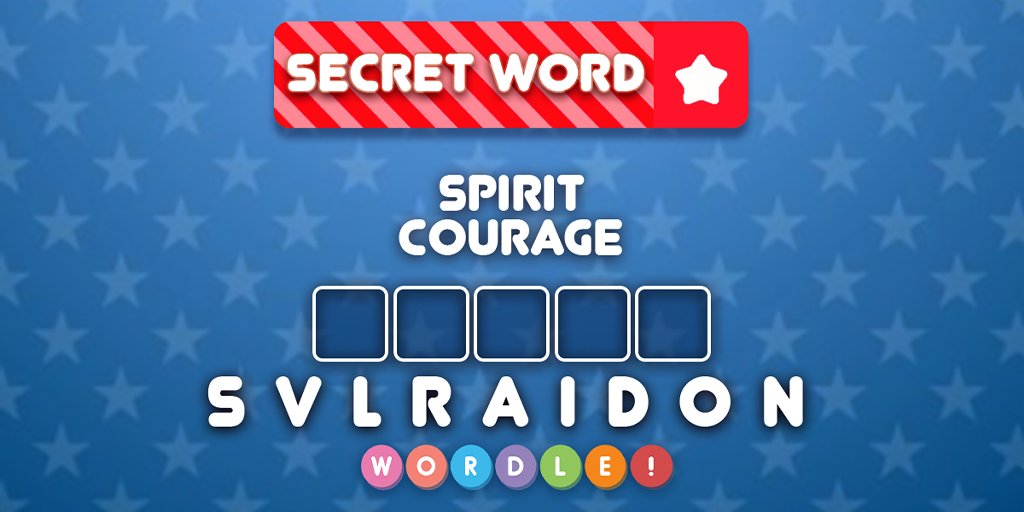 AppWordle's tweet photo. 🇺🇸 Memorial Day Giveaway 🇺🇸
Memorial Day - a time to reflect, remember and celebrate! Today's Secret Word is about the courage, bravery, and honor that our heroes had in spades!
🪙 Coins x1,000
#wordleapp #secretword #wordgame #giveaway #brainteaser #puzzle #wordpuzzle https://t.co/CXO5TcgR1Q