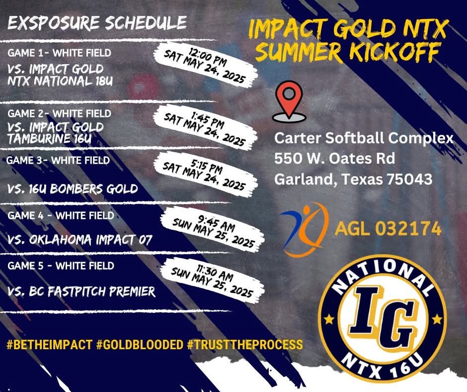 Stacy Jennings 2027 (@stacypitcher78) on Twitter photo Let’s go! Come see us play this weekend! <a href="/ImpactGoldOrg/">Impact Gold Fastpitch</a> <a href="/coachjrtorres/">Coach Junior Torres</a> <a href="/Richlandsball/">Richland Softball</a> <a href="/fastpitchwatch/">Fastpitch Watch</a> Let’s go! Come see us play this weekend! <a href="/ImpactGoldOrg/">Impact Gold Fastpitch</a> <a href="/coachjrtorres/">Coach Junior Torres</a> <a href="/Richlandsball/">Richland Softball</a> <a href="/fastpitchwatch/">Fastpitch Watch</a>