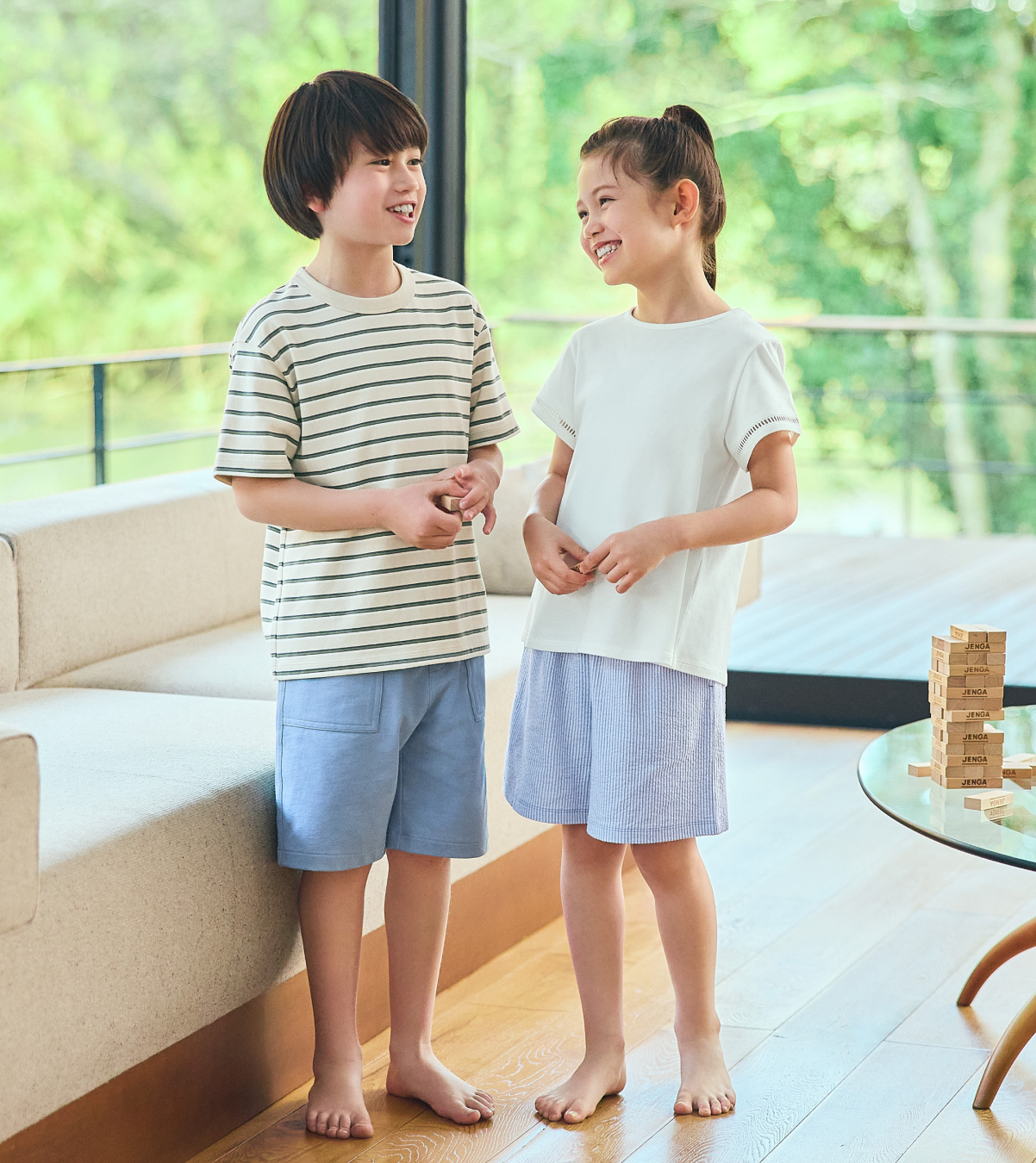 新品【UNIQLO ユニクロ】キッズ　ルームウェア 120　4点セット UNIQLO公式 | キッズのルームウェア・パジャマ (半袖)