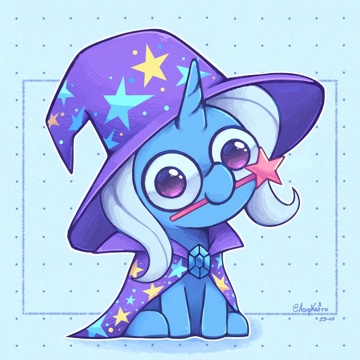 acupkafro's tweet image. The Great &amp;amp; Powerful 🪄✨
#TrixieLulamoon #mlp