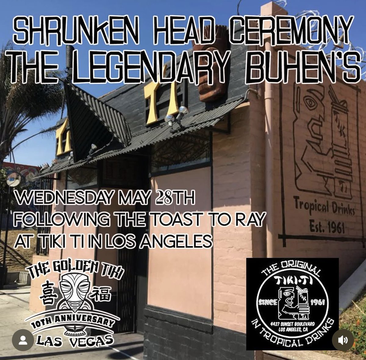 The fine folks <a href="/GoldenTikiVegas/">The Golden Tiki</a> have chosen to honor us with some coveted spots in their shrunken head collection. #tiki #tikiti #tikibar #club4427 #goldentiki #LosAngeles #shrunkenheads
