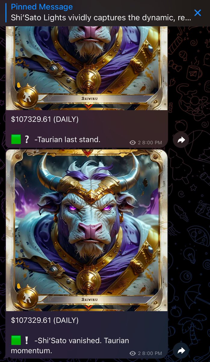 ShiSatoProject's tweet image. BTC warning. 

When Shi’Sato “vanishes” on high time frames, it’s a strong sign bullish momentum is fading. 

Follow the alerts to see if bulls can recover 🟨🟩 or if bears start to win ⬜️🟥🟦

T.me/shisatolights