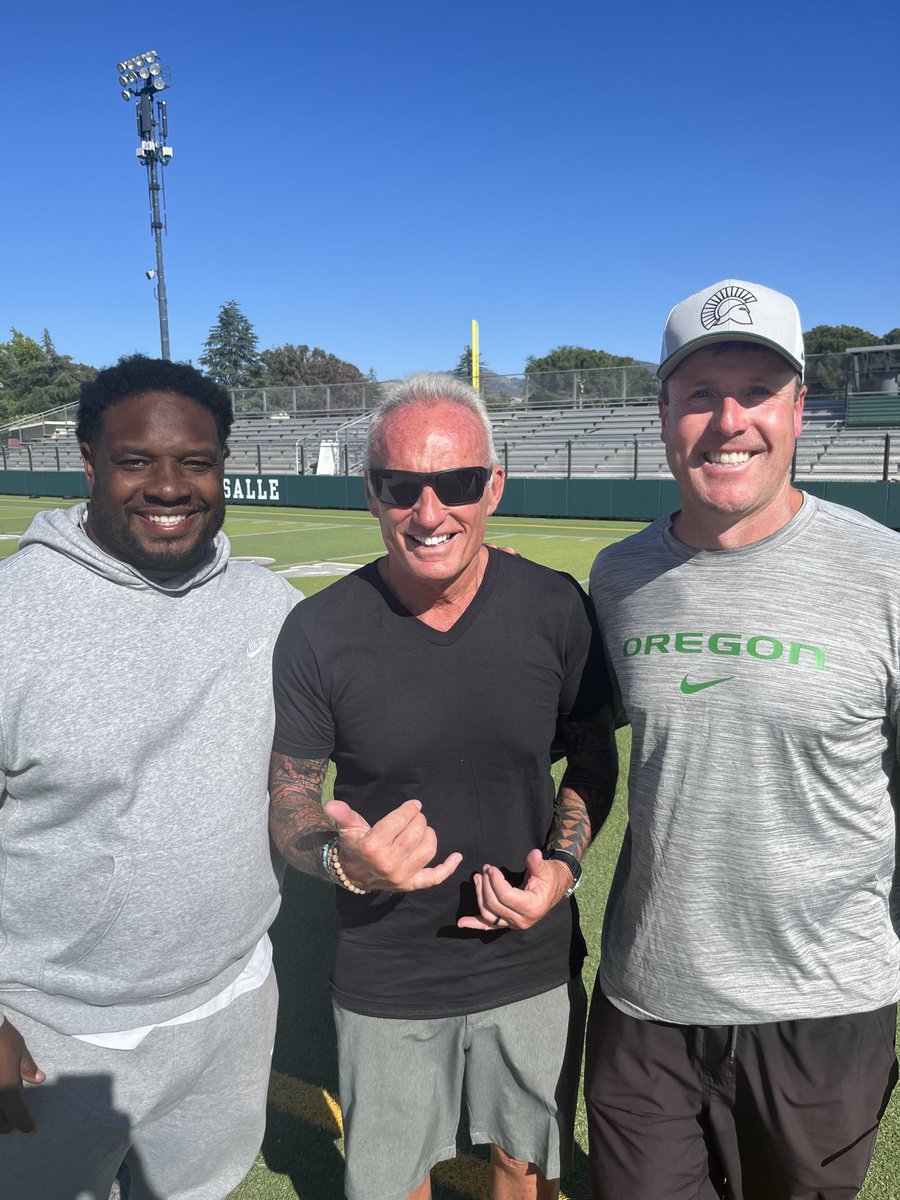 Jeff Reinebold (@jeff_reinebold) on Twitter photo ENJOYED THE CHANCE TO CATCH UP WITH HC JUSTIN ALUMBAUGH AND OC MJD AFTER WATCHING <a href="/DeLaSalle/">De La Salle High School</a> HIGH SCHOOL SPRING BALL! IMPRESSIVE PLACE - ENJOYED THE OPPORTUNITY TO TALK BALL AND WATCH YOUR TEAM WORK! ENJOYED THE CHANCE TO CATCH UP WITH HC JUSTIN ALUMBAUGH AND OC MJD AFTER WATCHING <a href="/DeLaSalle/">De La Salle High School</a> HIGH SCHOOL SPRING BALL! IMPRESSIVE PLACE - ENJOYED THE OPPORTUNITY TO TALK BALL AND WATCH YOUR TEAM WORK!