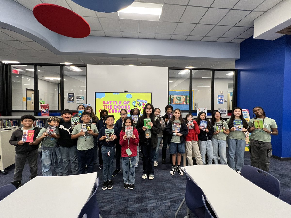 Miller Intermediate Library (@millerintlib) on Twitter photo Then we celebrated all of our Battle of the Books participants with a pizza party! So proud of all these kiddos for working so hard! ๐๐ <a href="/MillerMavsAISD/">Miller Intermediate</a> <a href="/Alief_Libraries/">AliefLibraries</a> Then we celebrated all of our Battle of the Books participants with a pizza party! So proud of all these kiddos for working so hard! ๐๐ <a href="/MillerMavsAISD/">Miller Intermediate</a> <a href="/Alief_Libraries/">AliefLibraries</a>