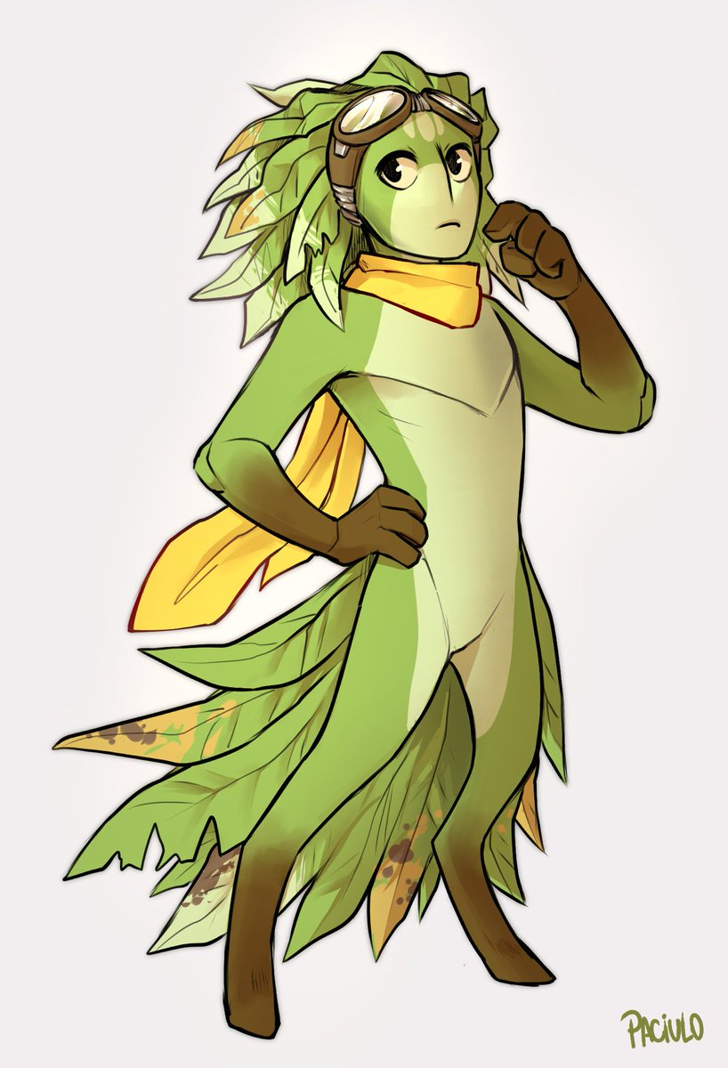 Paciuloo's tweet image. Main character of my comic tapas.io/series/nospace…
I wanted to give it an update reference to look at while making the panels as the previous was old enough, my style has changed considerably and I've been working on this comic since 2020