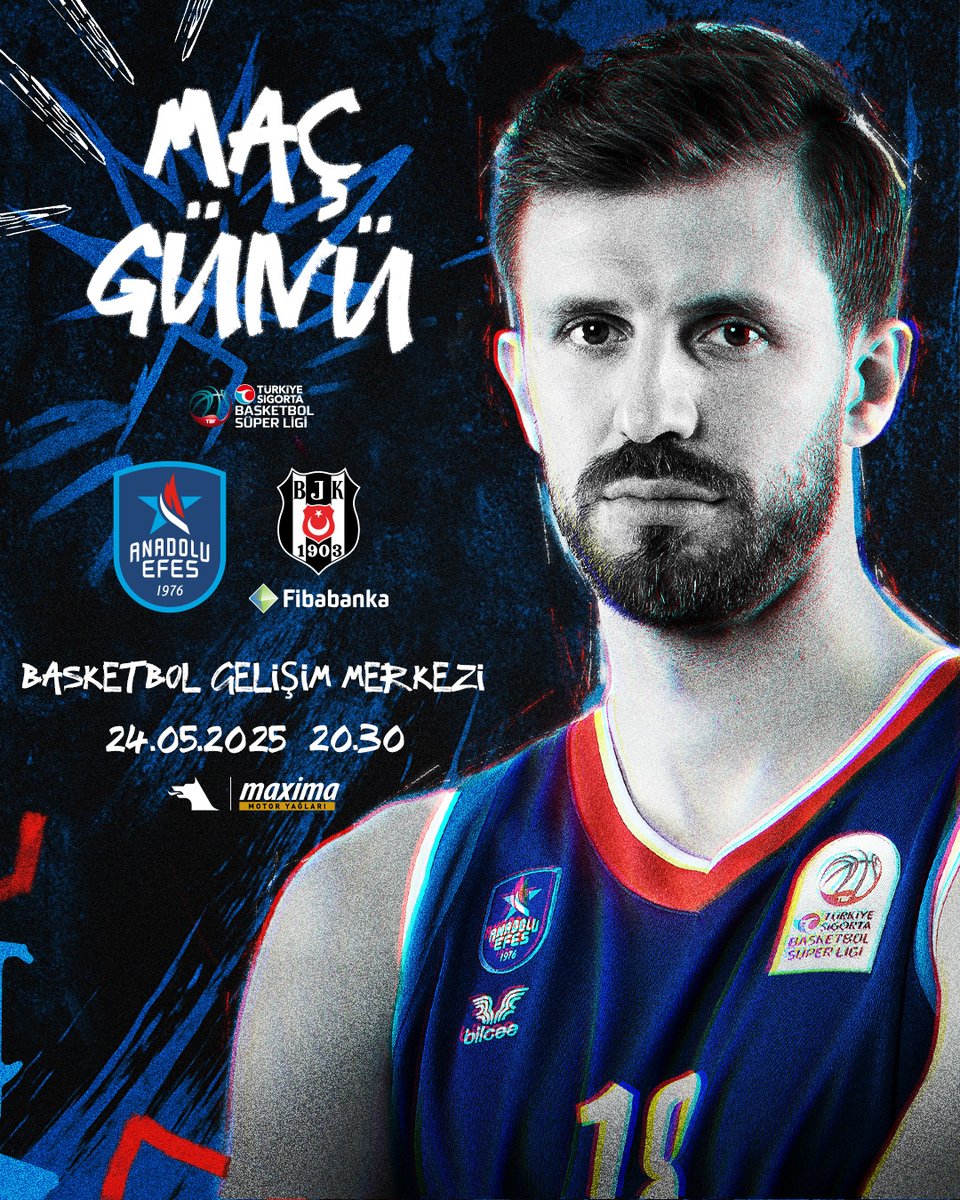 Anadolu Efes SK (@anadoluefessk) on Twitter photo 🏀 <a href="/basketsuperligi/">Türkiye Sigorta Basketbol Süper Ligi</a> 28. Hafta Erteleme Maçı
🆚 <a href="/BJK_Basketbol/">Beşiktaş Fibabanka</a>
🏟️ Basketbol Gelişim Merkezi
🕔 20.30
📺 <a href="/beINSPORTS_TR/">beIN SPORTS Türkiye</a> 5
💪 #MaximaGücünde
👊 #BenimYerimBurası 🏀 <a href="/basketsuperligi/">Türkiye Sigorta Basketbol Süper Ligi</a> 28. Hafta Erteleme Maçı
🆚 <a href="/BJK_Basketbol/">Beşiktaş Fibabanka</a>
🏟️ Basketbol Gelişim Merkezi
🕔 20.30
📺 <a href="/beINSPORTS_TR/">beIN SPORTS Türkiye</a> 5
💪 #MaximaGücünde
👊 #BenimYerimBurası