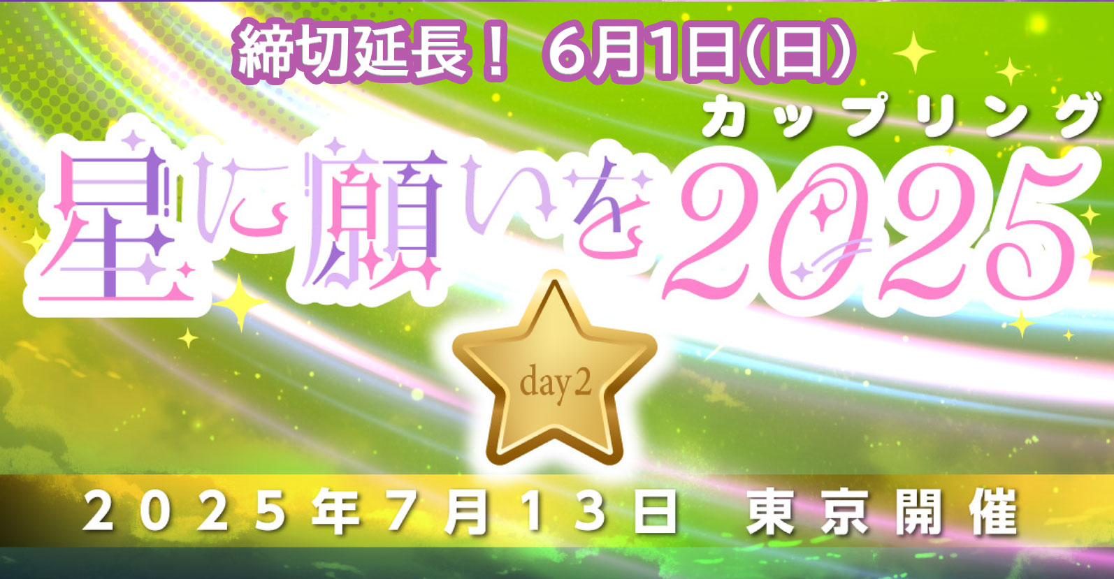 6/15 星に願いを 2025 【day1】 サークルチケット 東京ビッグ