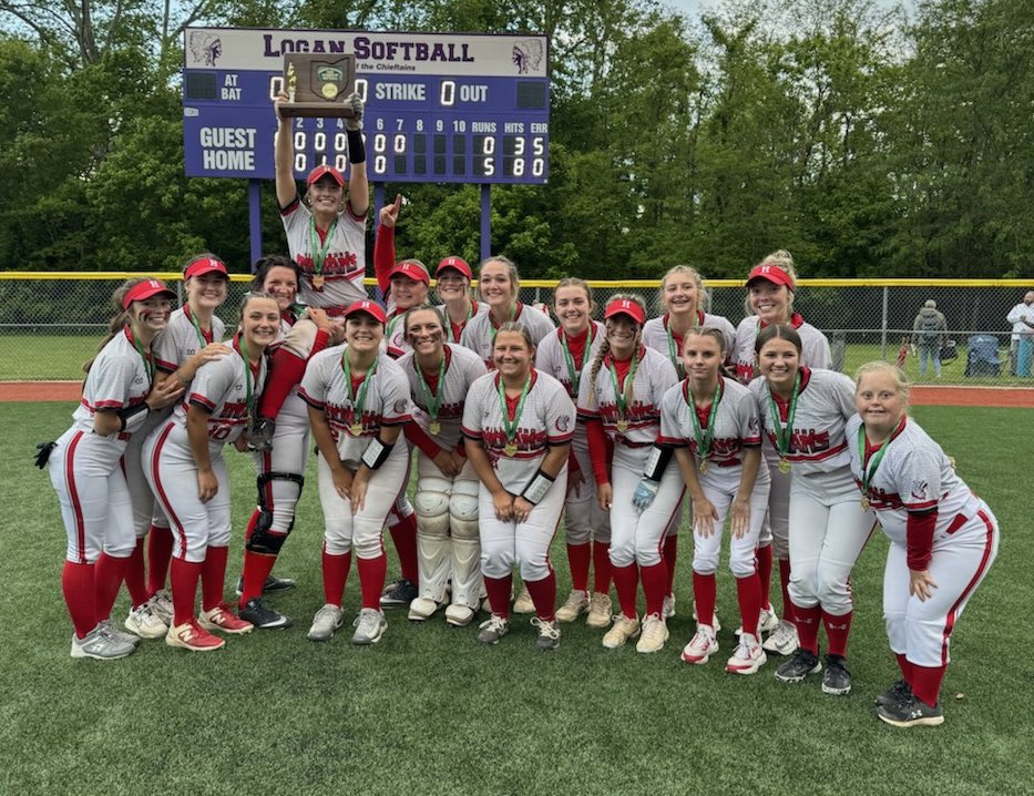 Hillsboro - Division IV SOFTBALL District champions. The Indians won 5-0 over Circleville.