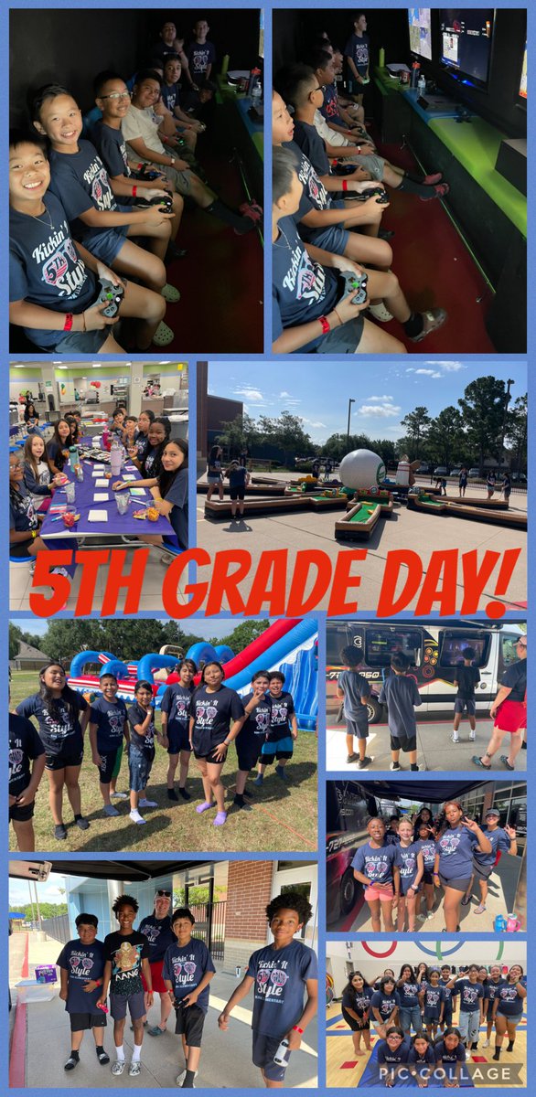 We celebrated our students with a fantastic, fun-filled Fifth Grade Day featuring inflatables, game trucks, crafts, and more! A huge thank you to our amazing 5th grade AP, <a href="/MrsSteen2017/">ANA MARIA STEEN</a>, for leading the event, and to <a href="/kirkelempto/">Kirk Elementary PTO</a> for all your help in making it a success! #KirkCan